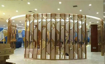酒店不锈钢装饰屏风