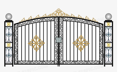 户外院子铁艺大门